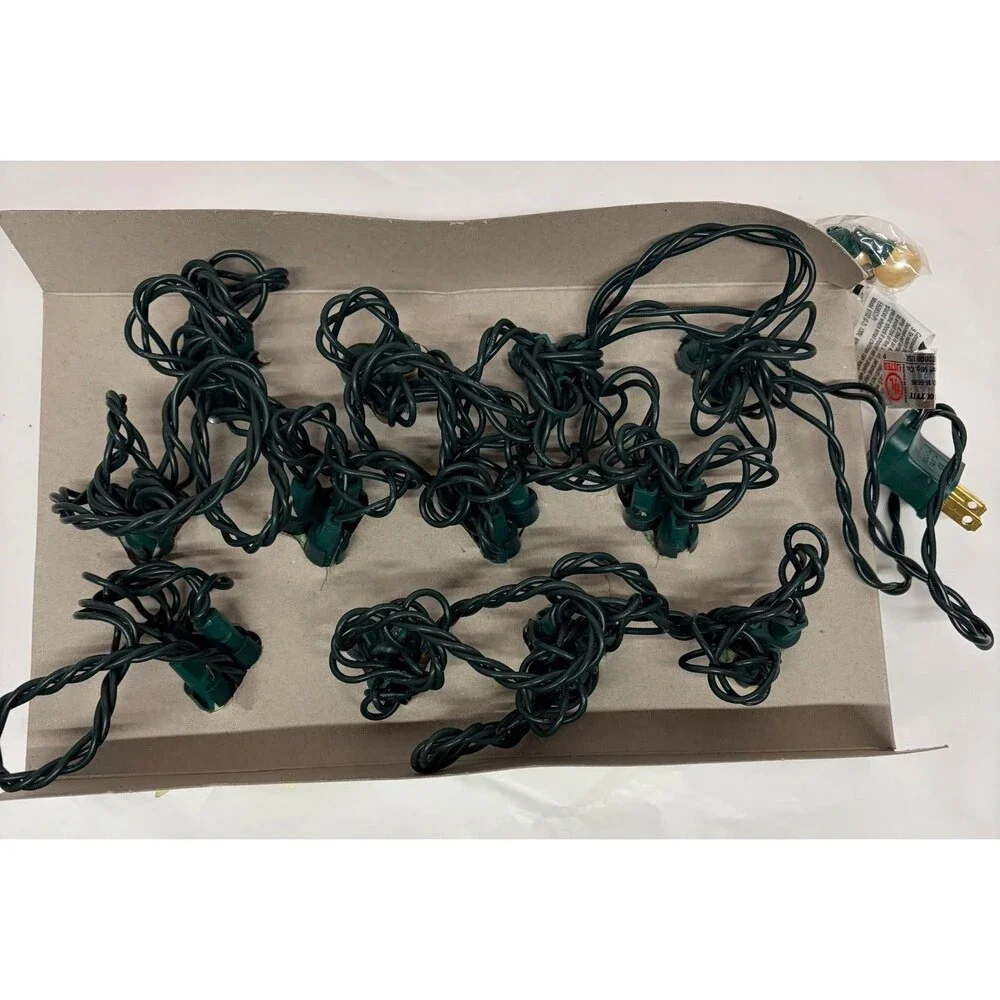 Restoration Hardware Vintage Holly Lights Christmas String Lights Pearl Berries